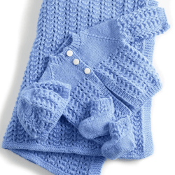 the "lullaby" knitting pattern is available in downloadable pdf