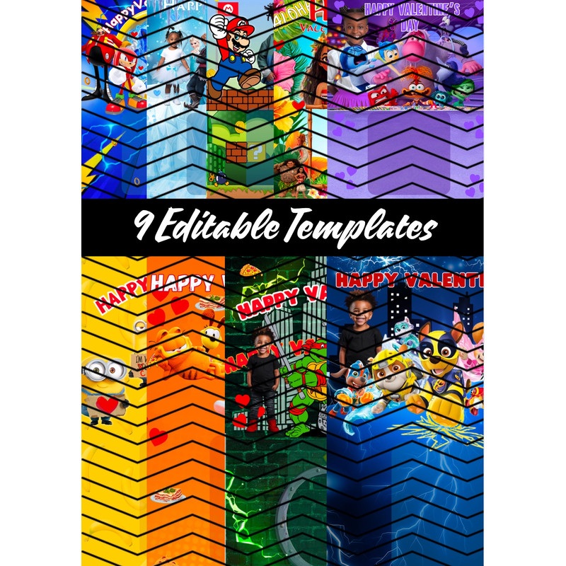 Editable Children Jumbo Cards 0