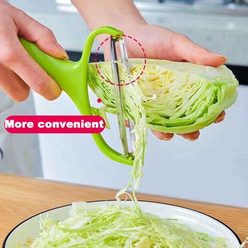 Stainless Steel Vegetable Fruit Peeler Cabbage Grater Salad Potato Slicer Wide Mouth Kitchen Tool 4
