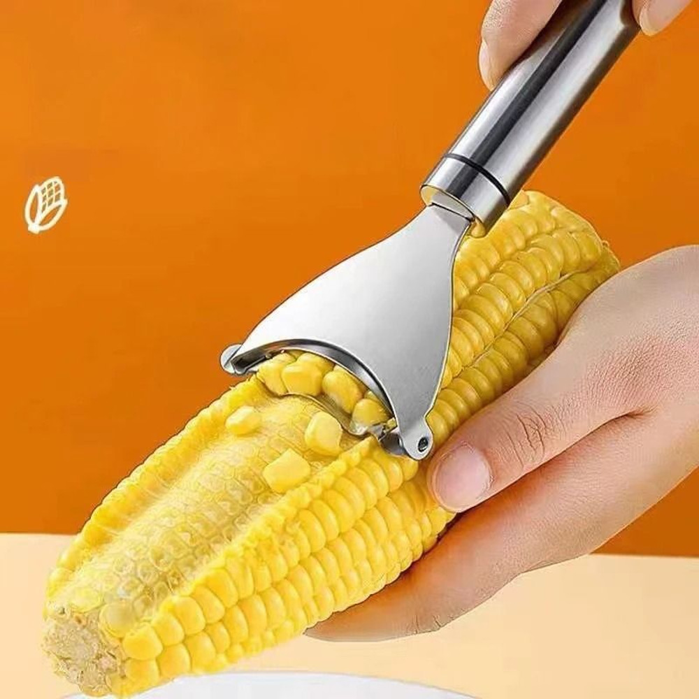 1PC Stainless Steel Corn Planer Peeler Peel Separate  Enjoy Fresh Corn With Minimal 0