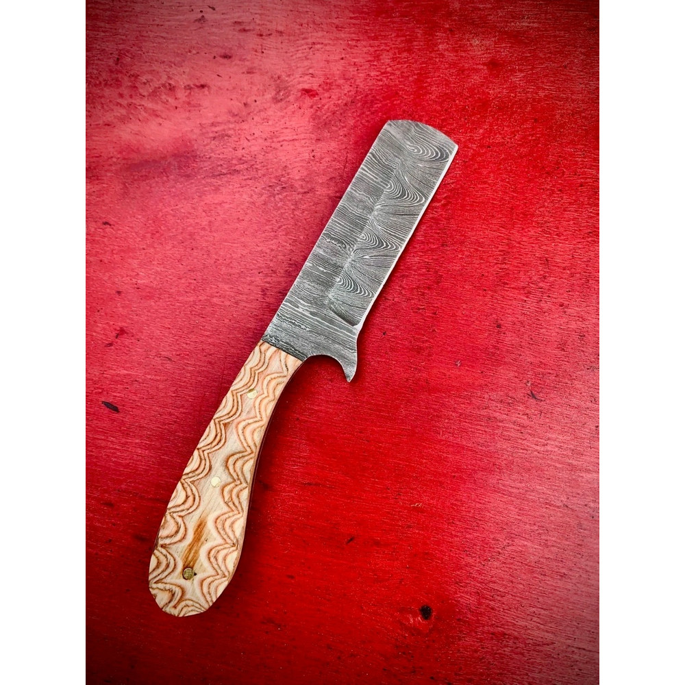 LOT OF 20 6 INCH HANDMADE DAMASCUS STEEL BULL CUTTER SKINNER KNIFE WSHEATH 9