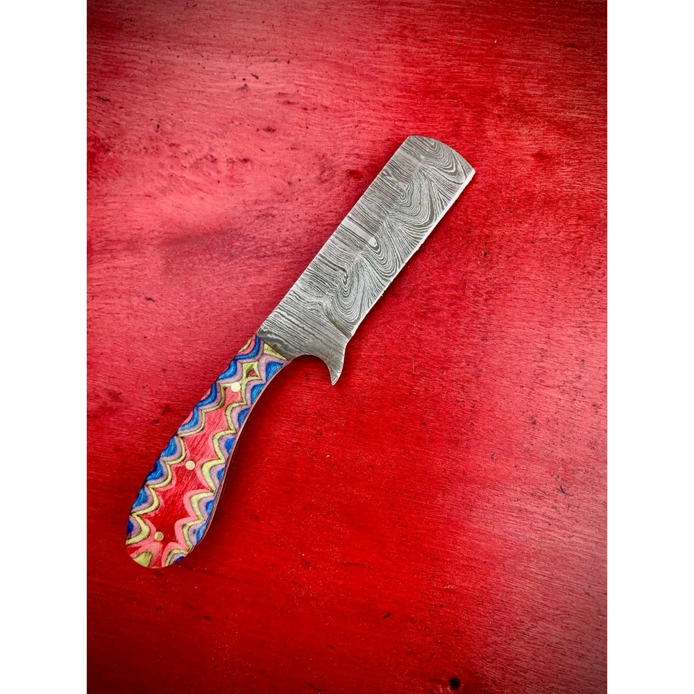 LOT OF 20 6 INCH HANDMADE DAMASCUS STEEL BULL CUTTER SKINNER KNIFE WSHEATH 4