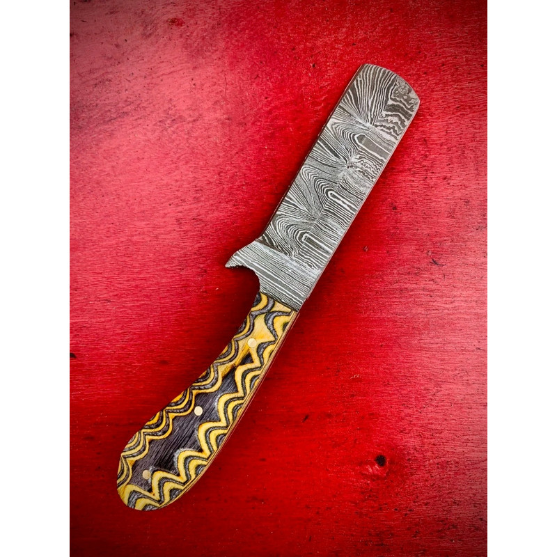 LOT OF 20 6 INCH HANDMADE DAMASCUS STEEL BULL CUTTER SKINNER KNIFE WSHEATH 6