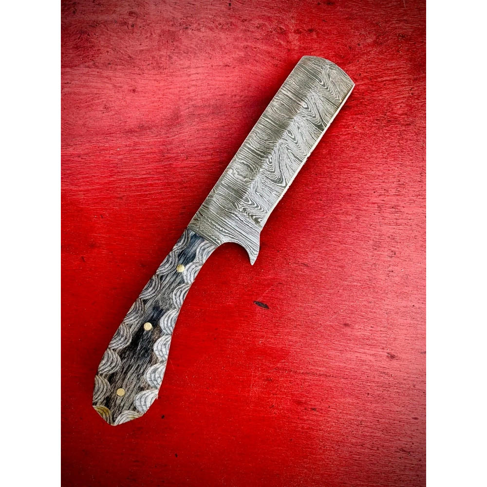 LOT OF 20 6 INCH HANDMADE DAMASCUS STEEL BULL CUTTER SKINNER KNIFE WSHEATH 7