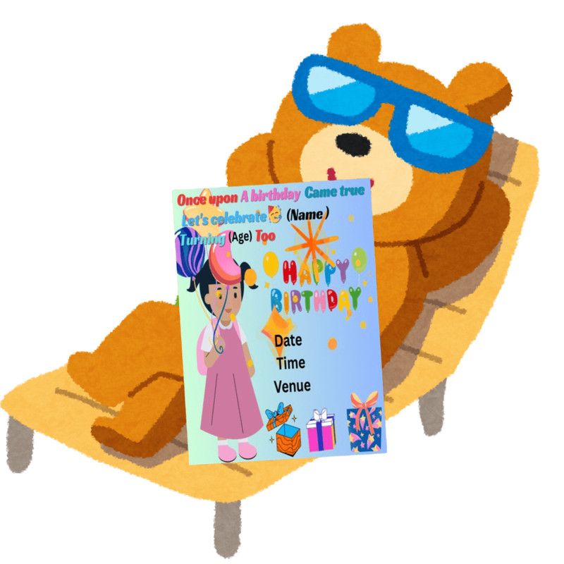 Birthday Invitation Card 3