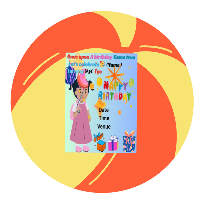 Birthday Invitation Card 4
