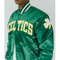 NBA Boston Celtics Satin Varsity Bomber Jacket FullSnap Vintage Look for Men Women