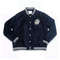 Georgetown Hoyas Navy Blue Satin Varsity Jacket for Men  Women  FullSnap with Ribbed Cuffs