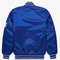 MLB LA Dodgers Blue Satin Varsity Bomber Jacket FullSnap Letterman Jacket for Game Days