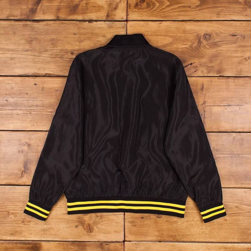 Comfortable Boston Bruins varsity jacket with fullsnap design and team embroidery