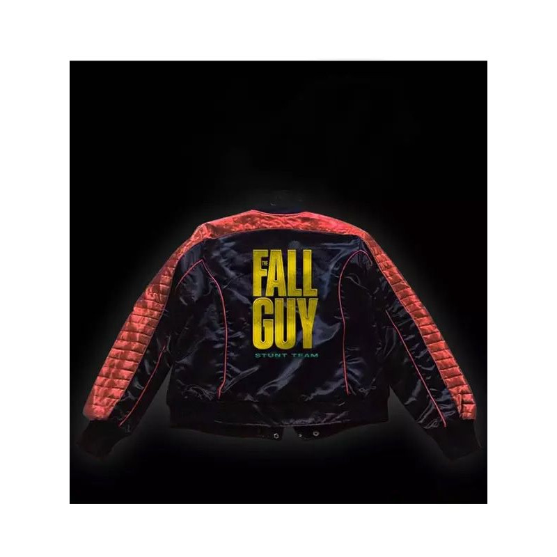 Embroidered detail on Ryan Goslings movieinspired varsity jacket from The Fall Guy