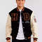 Harley Davidson varsity jacket with wool body and leather sleeves biker club anniversary design
