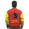 Smallville Crows varsity jacket with wool body and leather sleeves inspired by Clark Kent