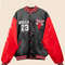 Lightweight satin bomber coat in Bulls colors classic varsity jacket for basketball supporters