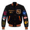 NHL Original Six varsity jacket with historic team logos and college design