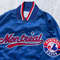 NBA baseball inspired Montreal Expos 90s satin bomber jacket with fullsnap varsity style