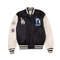 LA Dodgers black satin varsity jacket with World Series Champions embroidery college bomber style