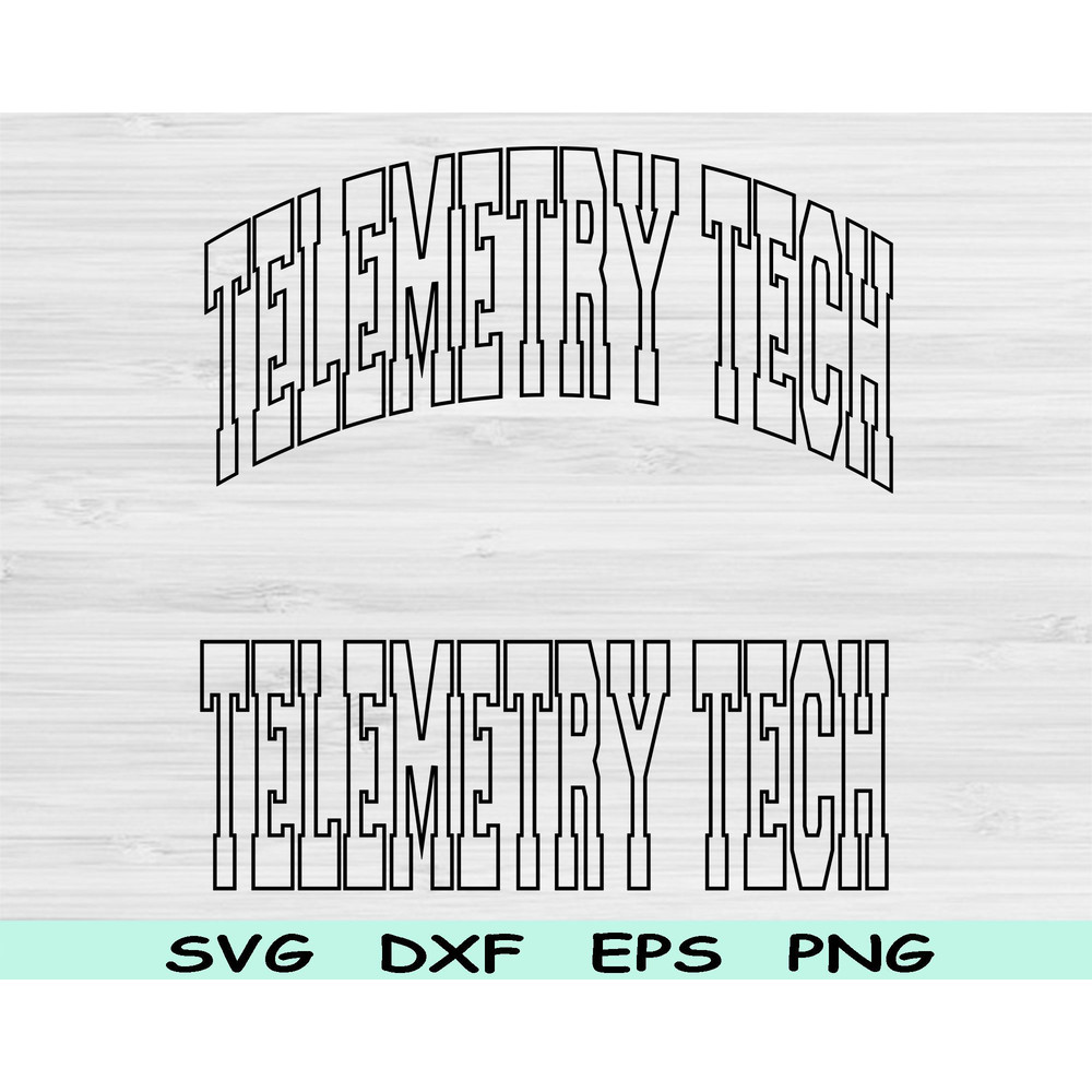 Telemetry Tech Svg Dxf Png Eps Cut Files Telemetry Technician Svg Rhythm Analysis Svg Files For Cri 0