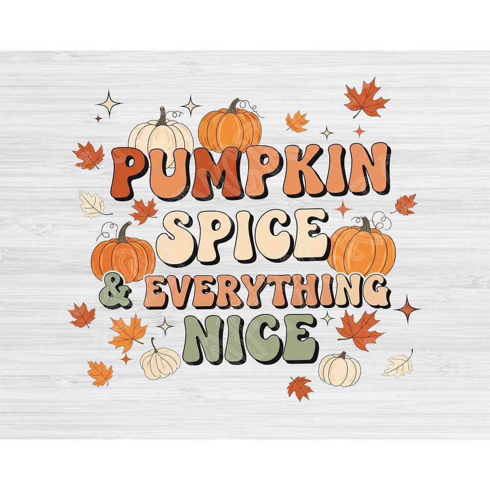 Fall PNG Bundle Autumn Clipart Pack Pumpkin Spice Sublimation Graphics Cozy Fall Aesthetic Png For  6
