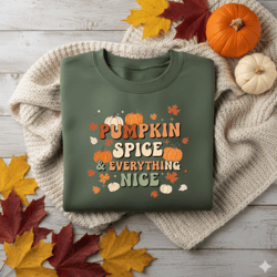 pumpkin spice png, everything nice png, fall sublimation design, autumn coffee clipart, cozy fall png for shirts, mugs