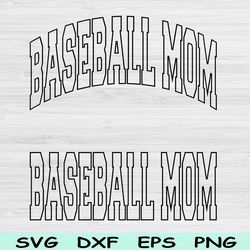 baseball mom svg cut files, baseball mom png, baseball svg files for cricut, sports svg, baseball mom shirt design sub