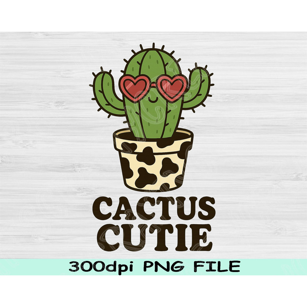 Cactus Cutie Png Western Boho Sublimation Design Desert Aesthetic Png Cowgirl Shirt Clipart Cute De 0