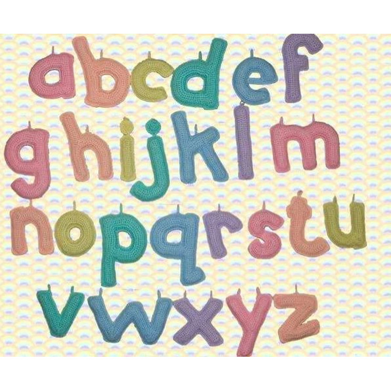 Alphabet Pattern Crochet Letters Crochet Amigurumi Pattern PDF Digital Instant Download 0