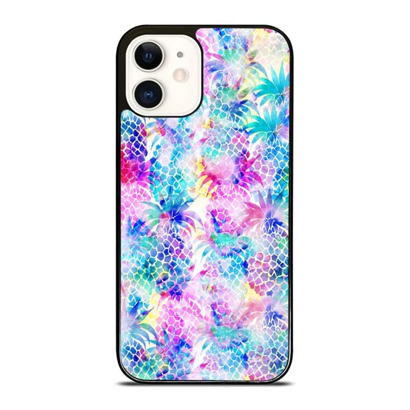 Pineapple Painting Colorful Flash Sale IPhone Case Samsung Galaxy Case 0
