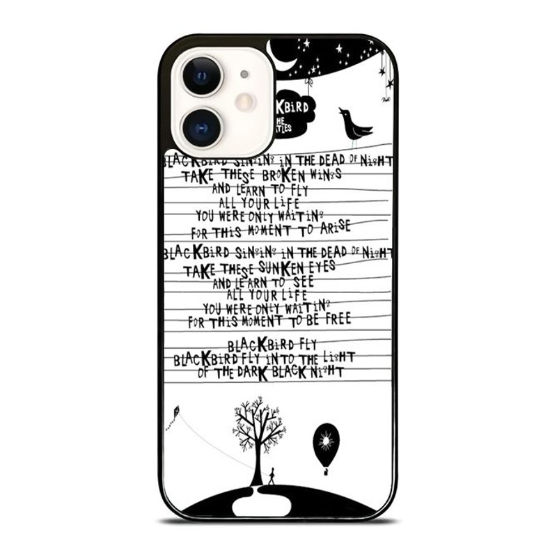 The Beatles Lyric Black Bird Flash Sale IPhone Case  Samsung Galaxy Case 0