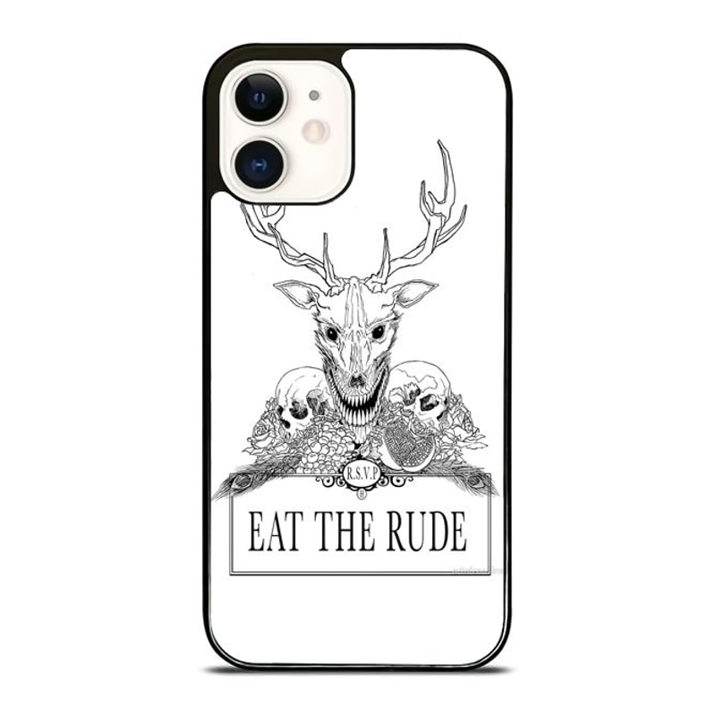 Eat The Rude Deer Skull IPhone Case Samsung Galaxy Case 0