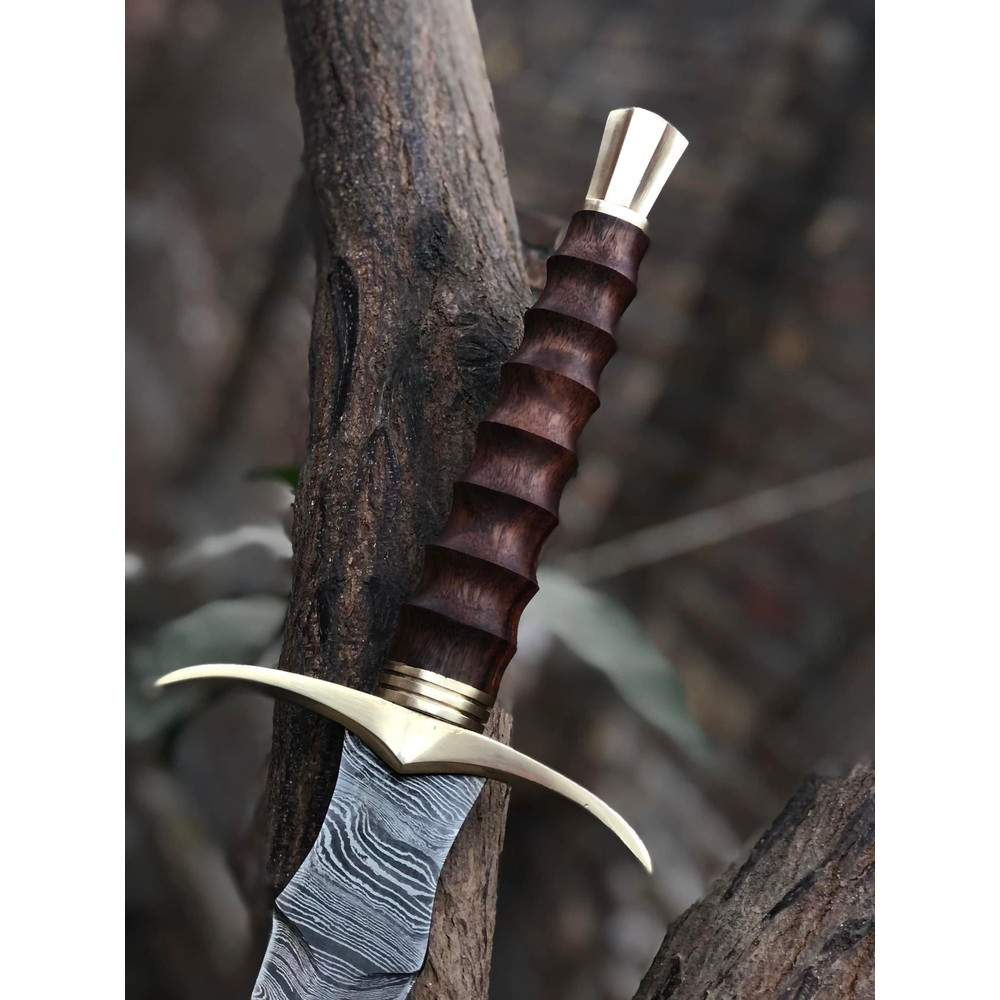 Damascus Steel Viking Sword Knight Templar Sword Handmade Swords Gifts For Him 0