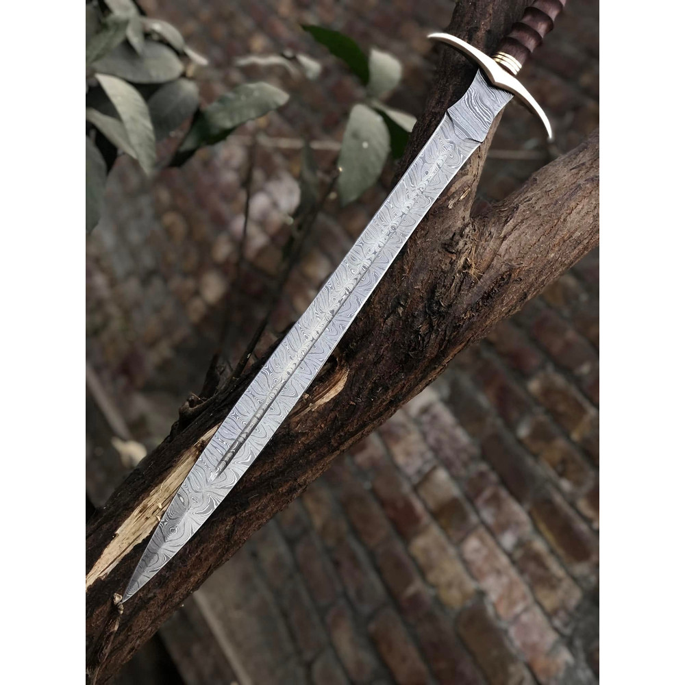 Damascus Steel Viking Sword Knight Templar Sword Handmade Swords Gifts For Him 1