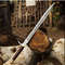 Damascus Steel Viking Sword Knight Templar Sword Handmade Swords Gifts For Him 2