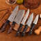 Hand Forged Chef Set 5 Pc Kitchen Knives Chef Knife Set Chef Set CHRISTMAS Gift GROOMSMAN Gift 0
