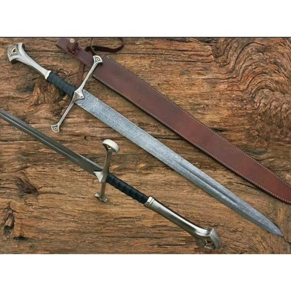 HAND Forged Damascus Steel Viking Sword Best Quality Battle Ready Sword Gift For Him 1