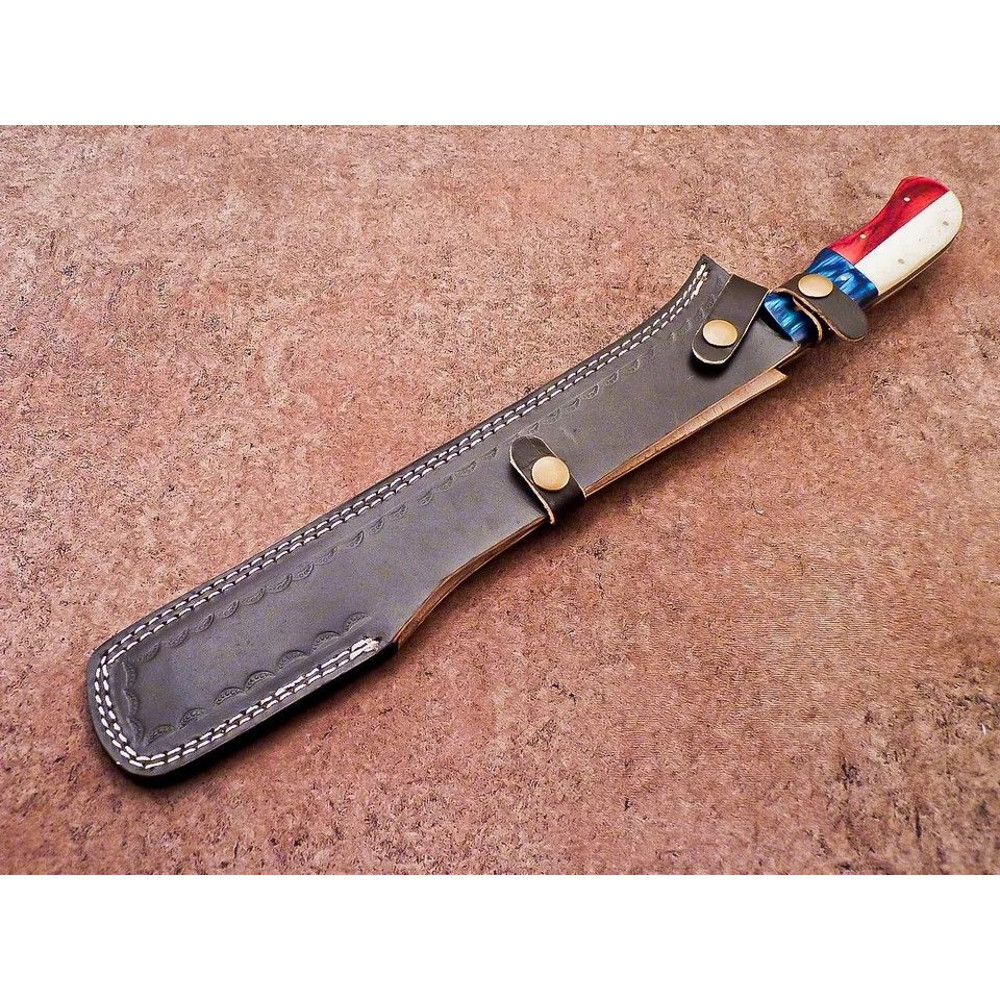 CUSTOM HANDMADE DAMASCUS STEEL BLADE PROFESSIONAL BREAD KNIFE KITCHEN KNIFE 401 2