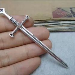 10pcs sword charms 25x88mm antique diy jewelry accessories