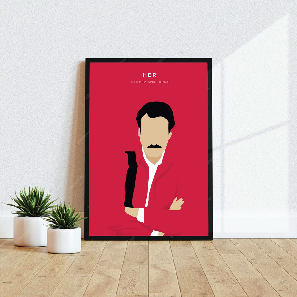 Her  Movie Poster Digital Download Minimalist Movie Poster Wall Art Print Printable Wall Art Film P 0