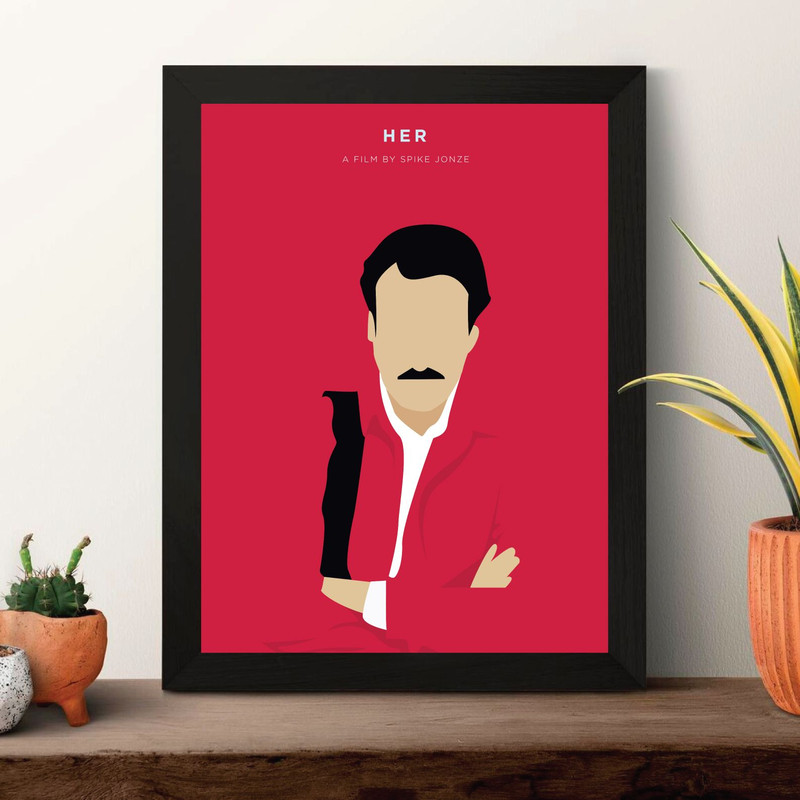 Her  Movie Poster Digital Download Minimalist Movie Poster Wall Art Print Printable Wall Art Film P 1