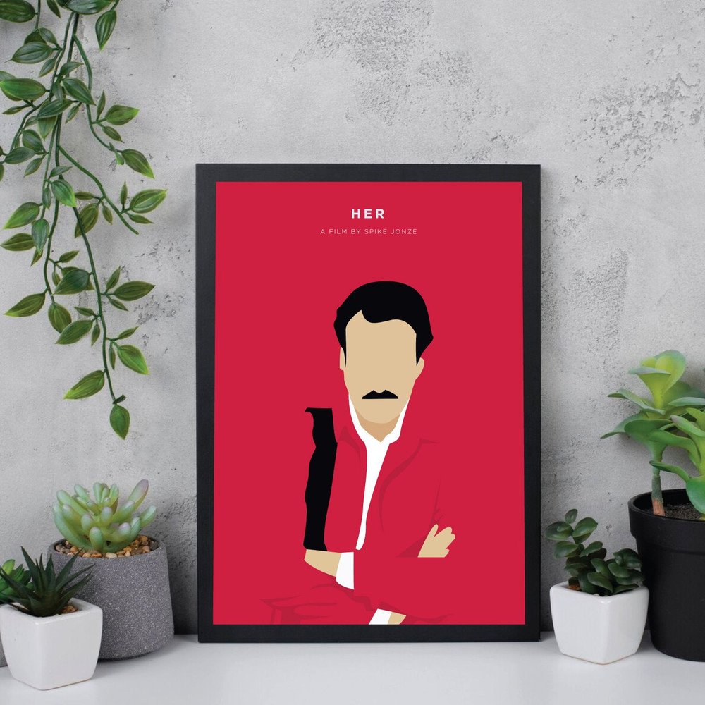 Her  Movie Poster Digital Download Minimalist Movie Poster Wall Art Print Printable Wall Art Film P 2