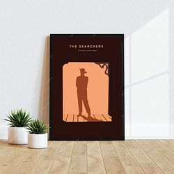 the searchers - movie poster, digital download, minimalist movie poster, wall art print, printable wall art, film poster