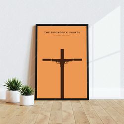 the boondock saints - movie poster,digital download,minimalist movie poster,wall art print, printable wall art