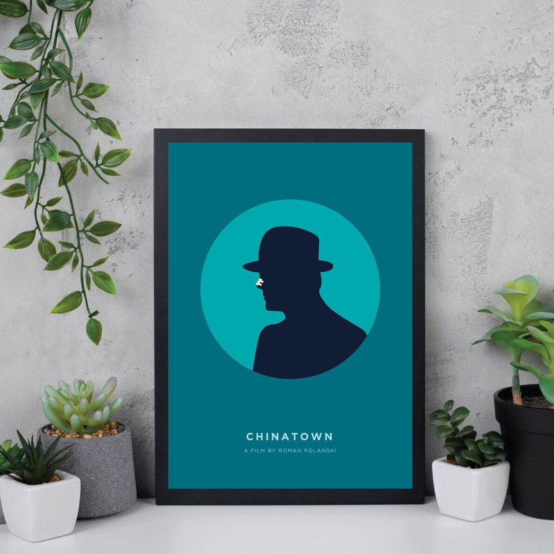Chinatown  Movie Poster Digital Download Minimalist Movie Poster Wall Art Print Printable Wall Art  2