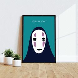 spirited away - movie poster, digital download, minimalist movie poster, wall art print, printable wall art, film poster
