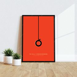 to kill a mockingbird - movie poster, digital download, minimalist movie poster,wall art print,printable wall art,film