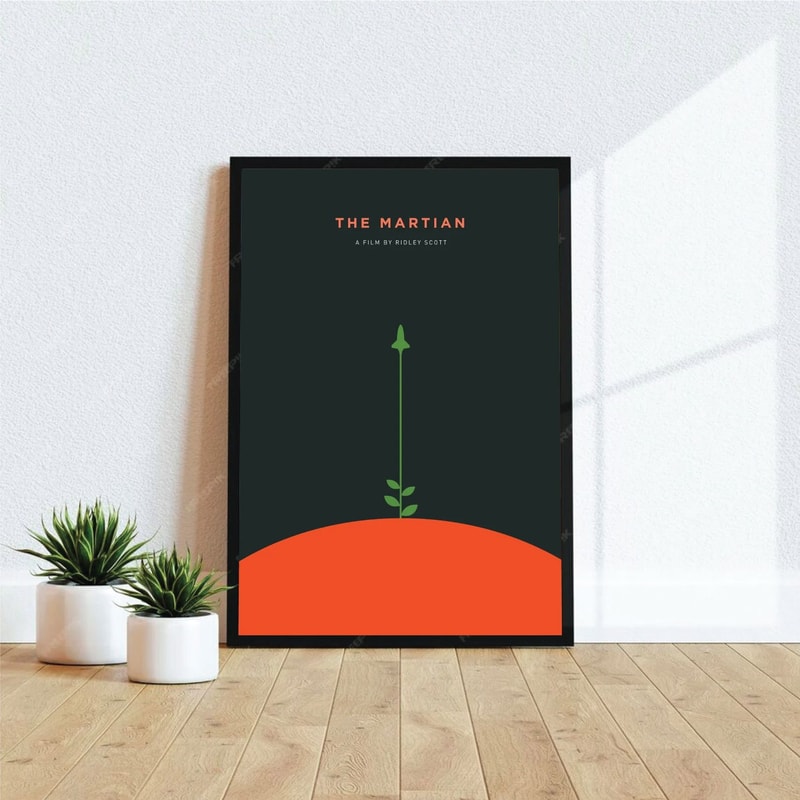 The Martian Movie Poster Digital Download Minimalist Movie Poster Wall Art Print Printable Wall Ar 0