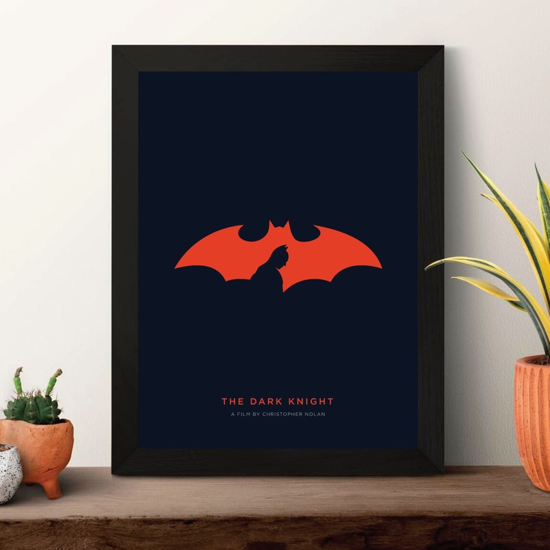 The Dark Knight Movie Poster Digital Download Minimalist Movie Poster Wall Art Print Printable Wal 1