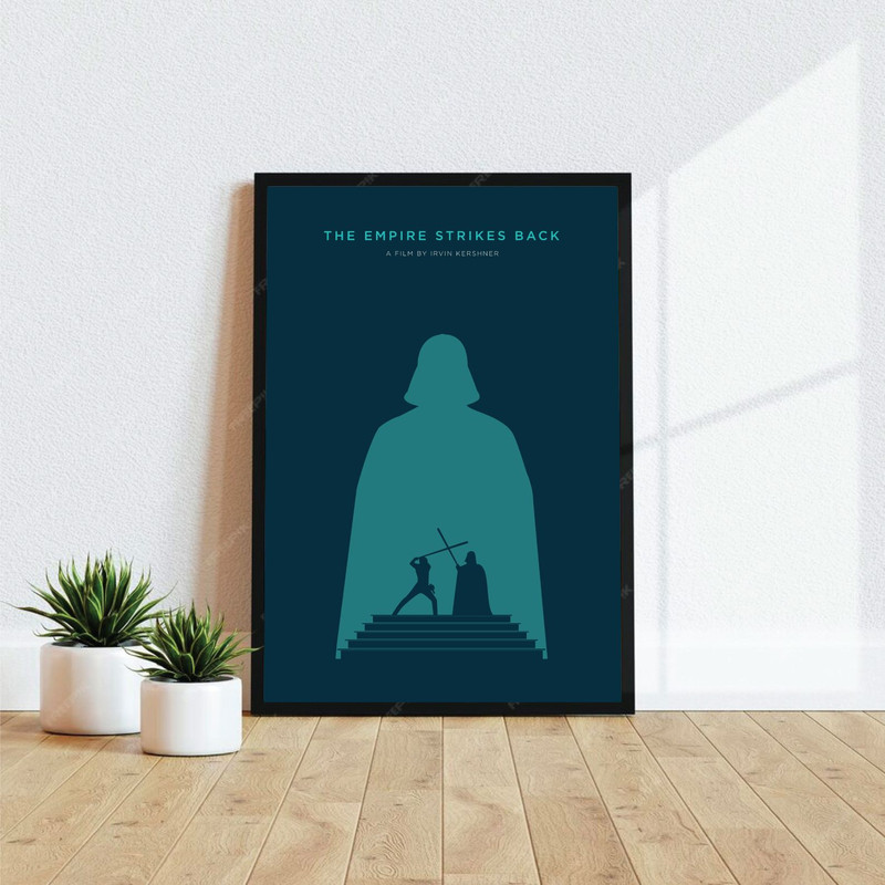Star Wars The Empire Strikes Back  Movie PosterMinimalist Movie Poster Wall Art Print Printable Wal 0