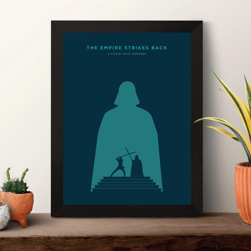 Star Wars The Empire Strikes Back  Movie PosterMinimalist Movie Poster Wall Art Print Printable Wal 1