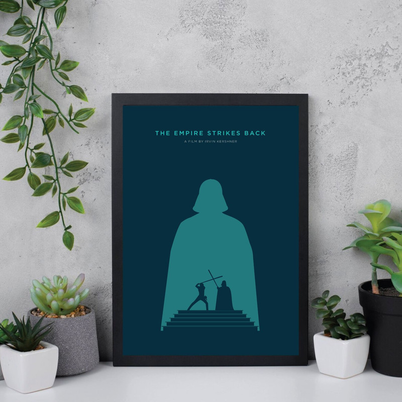 Star Wars The Empire Strikes Back  Movie PosterMinimalist Movie Poster Wall Art Print Printable Wal 2